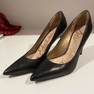 Sam Edelman Black Leather Heels